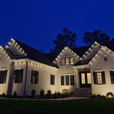 Permanent Roofline Lighting Photo
